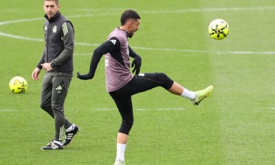 Fotografía de Kiko Huesca, en la que puede verse en una imagen de archivo del pasado 3 de enero al centrocampista del Real Madrid Dani Ceballos, durante un entrenamiento. EFE