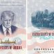 Fotografía divulgada por el Departamento de Estado de Estados Unidos que muestra dos páginas de un pasaporte, en una aparece el rostro del presidente Donald Trump enmarcado por la Declaración de Independencia y la bandera estadounidense, junto con su firma en color dorado; y en la otra página muestra a los Padres Fundadores firmando la declaración. EFE/ Departamento de Estado EEUU /SOLO USO EDITORIAL/ NO VENTAS/ SOLO DISPONIBLE PARA ILUSTRAR LA NOTICIA QUE ACOMPAÑA (CRÉDITO OBLIGATORIO)