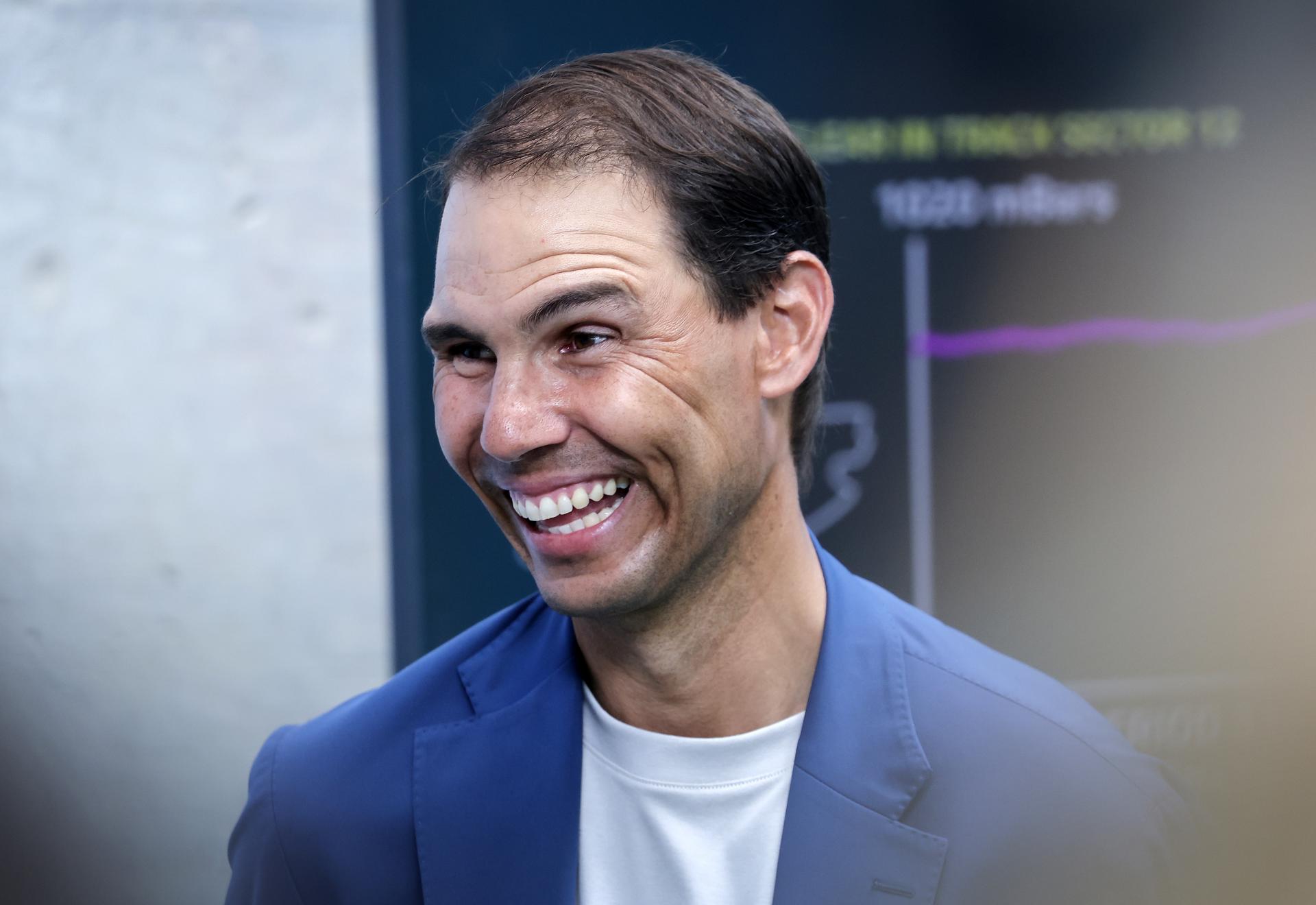 El extenista español Rafael Nadal, en el autódromo de Miami antes del inicio del GP de la Formula 1. EFE/EPA/CRISTOBAL HERRERA-ULASHKEVICH