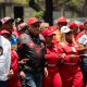 Simpatizantes del chavismo participan en una manifestación durante la conmemoración del Día Internacional del Trabajo este 1 de mayo de 2026, en Caracas (Venezuela). EFE/ Ronald Peña R