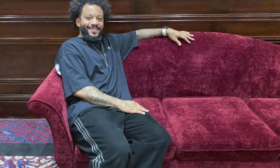 El exfutbolista del Real Madrid y de la selección brasileña Marcelo Vieira da Silva, de 37 años, asegura en una entrevista con EFE en Egipto que no cree en el concepto de "fútbol moderno", y defiende que la esencia del juego "no ha cambiado", al tiempo que descartó dedicarse a los banquillos por no tener perfil de entrenador. Marcelo atiende a EFE en un hotel donde se aloja tras llegar a El Cairo procedente de Jordania como parte de una gira por Oriente Medio y Norte de África (MENA, en sus siglas en inglés) en calidad de embajador de LaLiga para representar y promocionar en la región el campeonato de máxima categoría español. EFE/Khadija Bousmaha