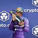 El italiano Andrea Kimi Antonelli (Mercedes) en el podio del Gran Premio de Miami (EEUU), EFE/EPA/CRISTOBAL HERRERA-ULASHKEVICH