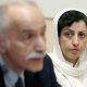 Imagen de archivo de la activista iraní pro-derechos humanos y Premio Nobel de la Paz Narges Mohammadi (d) y el relator especial de la ONU para los derechos humanos en Irán, Karim Lahidji, EFE/Magali Girardin.