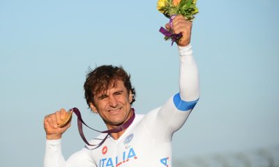 Imagen de archivo del 5 de septiembre de 2012 del italiano Alex Zanardi, tras ganar en los Juegos Paralímpicos de Londres 2012. EFE/ FACUNDO ARRIZABALAGA