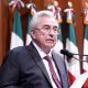 Fotografía de archivo del 25 de febrero de 2022 que muestra al gobernador de Sinaloa, Rubén Rocha Moya, hablando en un acto protocolario en Culiacán (México). EFE/Juan Carlos Cruz