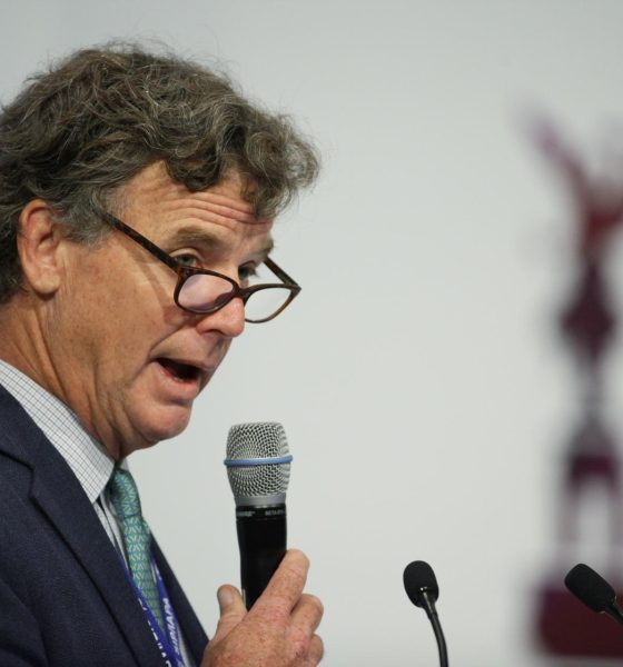 Fotografía de archivo donde aparece Pierre Manigault, presidente de la SIP. EFE/José Méndez