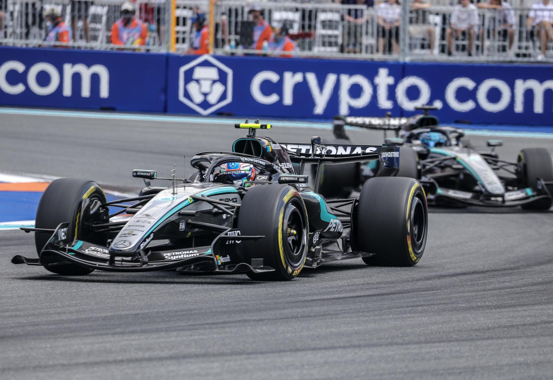 El italiano Andrea Kimi Antonelli (Mercedes) en el Gran Premio de Miami (EEUU), ) EFE/EPA/CRISTOBAL HERRERA-ULASHKEVICH