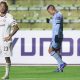 Robson Matheus (d), de Bolívar, celebra uno de sus dos goles ante Fluminense en juego por la Copa Libertadores en el estadio Hernando Siles de La Paz. EFE/Luis Gandarillas