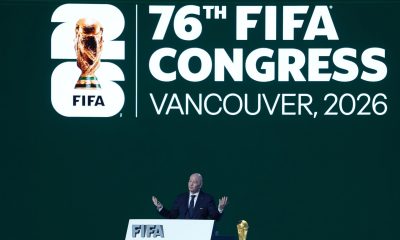 Gianni Infantino, en el Congreso de la FIFA en Vancouver. EFE/EPA/BOB FRID