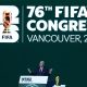 Gianni Infantino, en el Congreso de la FIFA en Vancouver. EFE/EPA/BOB FRID