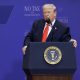 El presidente de Estados Unidos, Donald Trump, fue captado el pasado 1 de mayo, al pronunciar un discurso durante un acto en The Villages (Florida, EE.UU.). EFE/Cristóbal Herrera