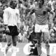 El delantero holandés Johan Cruyff (d) y el defensa alemán Bertie Vogts (i), durante la final del Mundial de 1974 que enfrentó a las selecciones de Alemania Federal y Holanda en el Estadio Olympia de Múnich. keystone/archivo/EFE