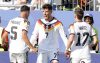 De la alegría a la tristeza. Kai Havertz (c) anotó el empate de Alemania 1-1 ante Paraguay en el juego de dieciseisavos de final del Mundial 2026. EFE/EPA/SHAWN THEW
