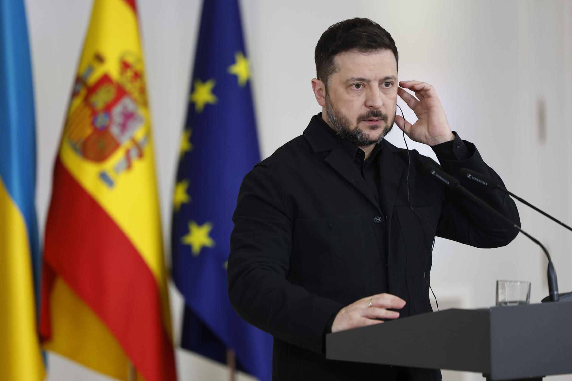 Imagen reciente del presidente de Ucrania, Vladímir Zelenski.EFE/ Chema Moya