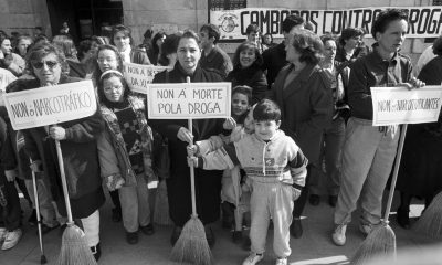 Imagen de archivo de vecinos de la localidad de Cambados (Pontevedra), que durante años han luchado contra el tráfico de drogas.EFE/Raquel/fs
