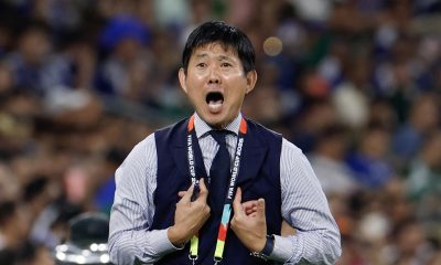 El seleccionador de Japón, Hajime Moriyasu, reacciona en un partido del grupo F del Mundial de la FIFA 2026 entre Túnez y Japón este sábado, en el estadio BBVA en Monterrey (México). EFE/ Sashenka Gutiérrez