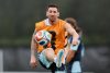 El delantero de la selección argentina de fútbol Leo Messi durante el entrenamiento que el combinado nacional llevó a cabo en el Compass Minerals National Performance Center, en Kansas City. EFE/Juan Ignacio Roncoroni
