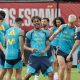 Lamine Yamal (c), de España, durante un entrenamiento en Chattanooga (Estados Unidos). EFE/Lavandeira Jr
