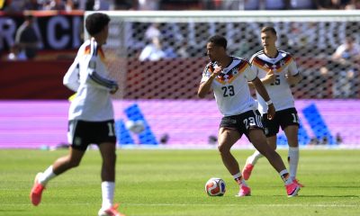 Felix Nmecha (c) de Alemania controla el balón en un partido del grupo E del Mundial de la FIFA 2026 entre Alemania y Costa de Marfil en el estadio BMO en Toronto (Canadá). Imagen de archivo. EFE/ Bienvenido Velasco