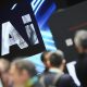 Fotografía de archivo de un logotipo de inteligencia artificial (IA) en la Feria de Hannover 2026 en Hannover (Alemania). EFE/EPA/HANNIBAL HANSCHKE