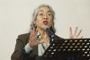 La escritora mexicana Cristina Rivera Garza habla durante una rueda de prensa este miércoles, en Ciudad de México (México). EFE/ Sáshenka Gutiérrez
