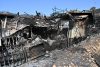 Vista del área calcinada en el municipio almeriense de Béda . La superficie afectada por el incendio forestal originado en Los Gallardos (Almería), con doce fallecidos, se ha elevado a 6.600 hectáreas por los avances registrados durante la pasada jornada, que obligaron a ampliar el perímetro ante la presencia de focos y frentes muy activos. EFE/Carlos Barba
