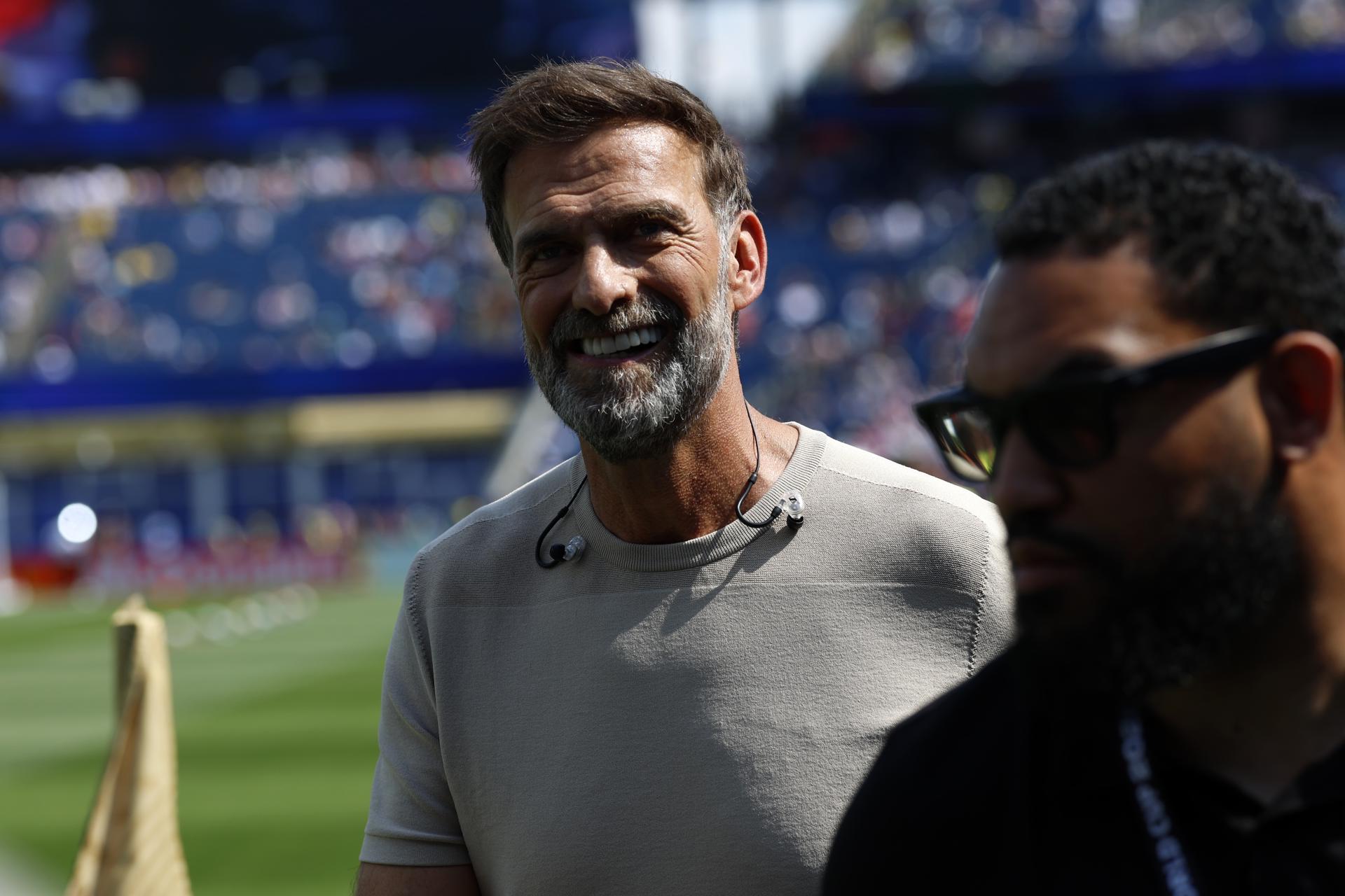 Fotografía del pasado 29 de junio, en la que puede verse al técnico alemán Jurgen Klopp, durante un partido del Mundial de Estados Unidos, México y Canadá. EFE/ GREG COOPER