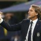 Fotografía de archivo del 6 de octubre de 2021, en la que puede verse al técnico italiano Roberto Mancini cuando estaba al frente de la selección de su país. EFE/MATTEO BAZZI