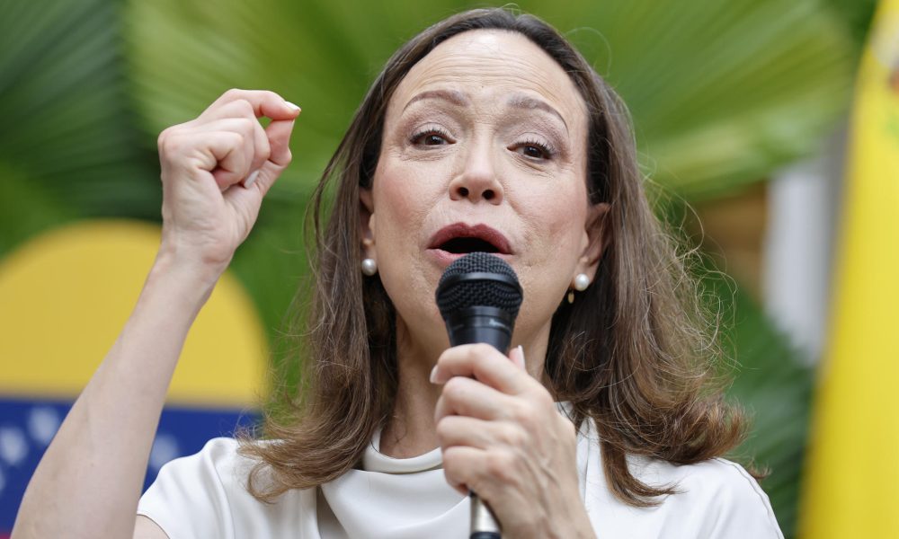 Fotografía de archivo donde aparece la líder opositora venezolana María Corina Machado. EFE/ Bienvenido Velasco