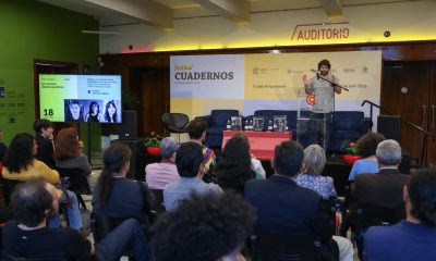 El director de la revista Cuadernos Hispanoamericanos, Javier Serena, habla durante la inauguración del IV Festival Cuadernos Hispanoamericanos este jueves, en Ciudad de Guatemala (Guatemala). EFE/ Mariano Macz