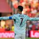 Cristiano Ronaldo, en el partido ante Croacia. EFE/EPA/EDUARDO LIMA