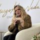 La cantante puertorriqueña Ednita Nazario habla durante la presentación de su nuevo álbum 'FuegoAlmaVida' este martes, en San Juan (Puerto Rico). EFE/ Esther Alaejos