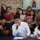 Sergio Morataya (c), líder estudiantil de la Universidad de San Carlos de Guatemala (USAC), habla durante una rueda de prensa este martes, donde se plantea una denuncia ante la Comisión Interamericana de los Derechos Humanos (CIDH), por la vulneración a su derecho a la educación superior, por parte de las autoridades de la USAC. EFE/ Mariano Macz