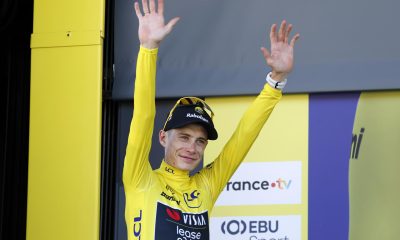 El danés Jonas Vingegaard (Visma Lease a Bike) en Barcelona, EFE/EPA/YOAN VALAT