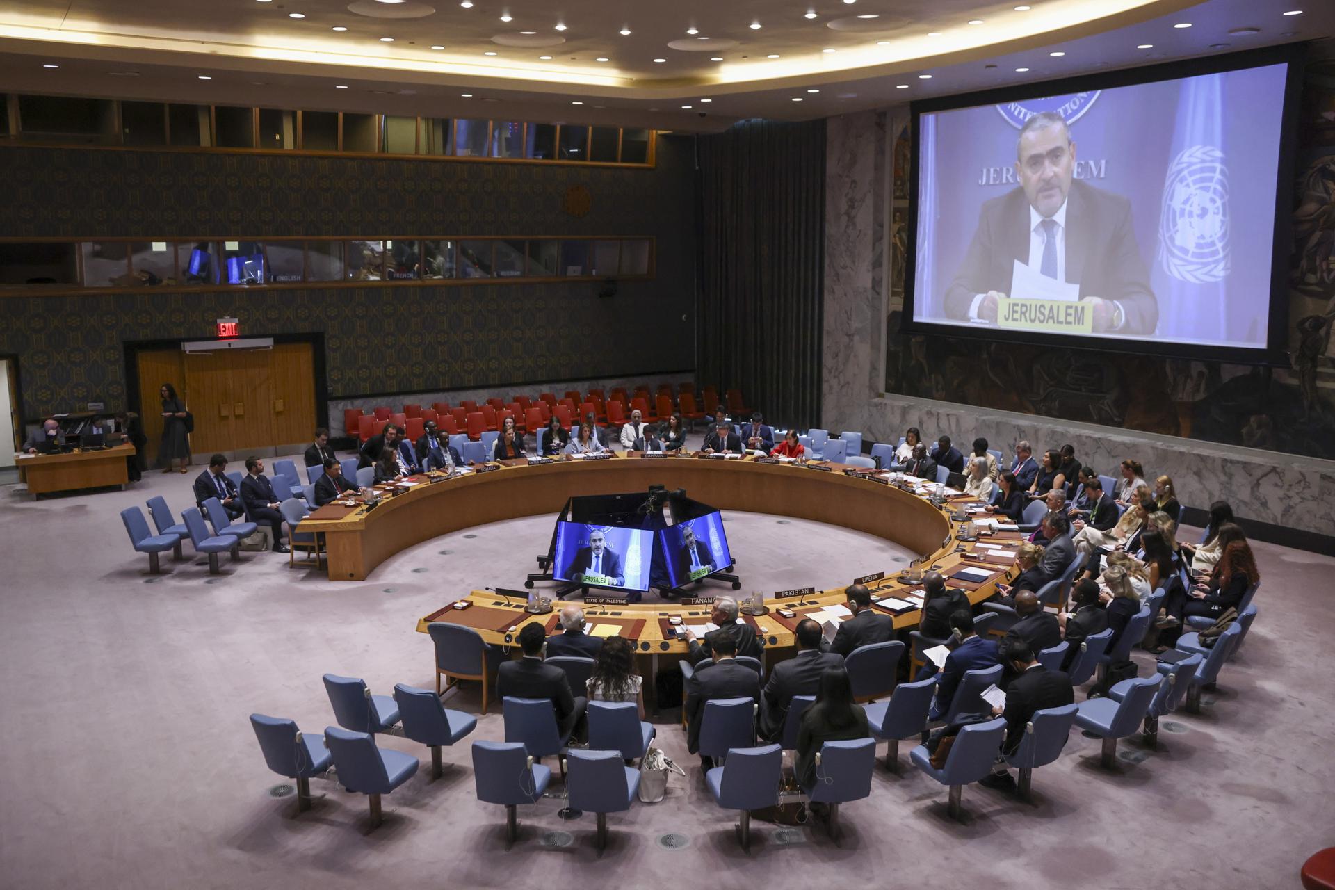 Fotografía del Consejo de Seguridad de la ONU. EFE/Sarah Yenesel