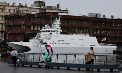 Imagen de archivo que muestra un patrullero de la clase Anping de la Guardia Costera taiwanesa anclado en el puerto de la ciudad de Keelung, Taiwán, el 13 de mayo de 2026.
EFE/EPA/RITCHIE B. TONGO