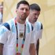 El jugador de la selección argentina Leo Messi a su llegada este domingo al estadio MetLife Stadium de Nueva Jersey para disputar frente a la selección de Argentina la final del Mundial 2026. EFE / Omar Alonso