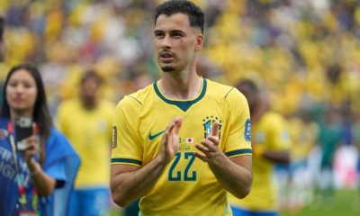 Gabriel Martinelli será titular en Brasil en el partido ante Noruega del Mundial 2026. EFE/Kenneth Fernández