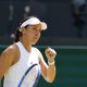 Jessica Pegula, quinta favorita, en su partido de octavos de final del torneo de Wimbledon. EFE/EPA/TOLGA AKMEN