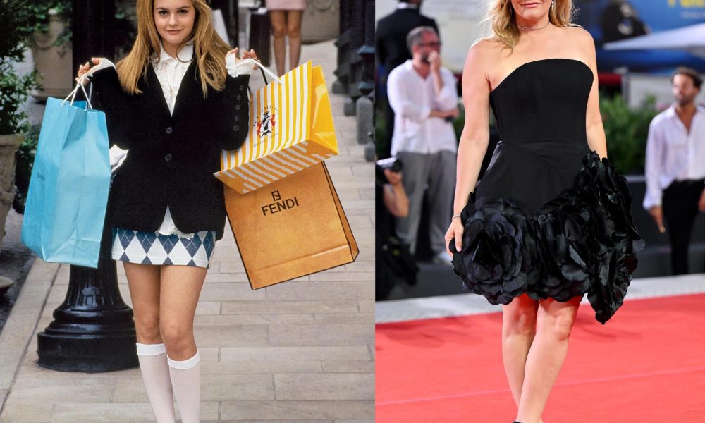 Combo de fotografías que muestra a Alicia Silverstone como Cher Horowitz en la película 'Clueless' (1995), a la izquierda, y, a la derecha, durante su asistencia a la 82.ª edición del Festival de Cine de Venecia, en 2025. EFE/ Paramount Home Entertainment /SOLO USO EDITORIAL NO VENTAS /SOLO DISPONIBLE PARA ILUSTRAR LA NOTICIA QUE ACOMPAÑA (CRÉDITO OBLIGATORIO)