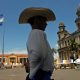 Fotografía de archivo en la que se captó una vista general de la Plaza Central de Managua (Nicaragua). EFE/Mario López