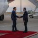 El presidente de Francia, Emmanuel Macron, en Damasco.EFE/Agencia Nacional de Noticias Siria SÓLO USO EDITORIAL, PERMITIDO SU USO SÓLO EN RELACIÓN A LA INFORMACIÓN QUE APARECE EN EL PIE DE FOTO (CRÉDITO OBLIGATORIO)
