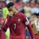 Cristiano Ronaldo llora este lunes tras la eliminación de Portugal en el Mundial 2026. EFE/ Lavandeira Jr