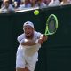El polaco Hubert Hurkacz en los octavos de final de Wimbledon.EFE/EPA/NEIL HALL