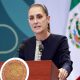 La presidenta de México, Claudia Sheinbaum, habla durante una rueda de prensa este miércoles, en Toluca (México). EFE/Felipe Gutiérrez