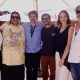 (De i a d) realizadores y actores de la película 'El Arte es Oscuro y Está Lleno de Horrores': Zamia Fandiño, Artemio Narro (director), José María de Tavira (protagonista), Juan Pablo de Santiago, Nicolasa Ortiz y Martín Altomaro fueron captados al posar, durante una entrevista con EFE, en la ciudad de Guanajuato (México). EFE/Luis Ramírez