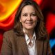 Fotografía cedida por la oficina de comunicaciones del presidente electo de Colombia, Abelardo de la Espriella, que muestra a la ministra de salud designada, Ana María Vesga, este jueves en Bogotá (Colombia). EFE/ Prensa Abelardo de la Espriella /SOLO USO EDITORIAL/ NO VENTAS/ SOLO DISPONIBLE PARA ILUSTRAR LA NOTICIA QUE ACOMPAÑA (CRÉDITO OBLIGATORIO)