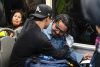 Fotografía cedida por la Cancillería de Colombia que muestra al activista colombiano Franklin Humberto Coral (d), conocido como Beto Coral, tras su llegada desde Estados Unidos este jueves, en Bogotá (Colombia). EFE/ Cancillería de Colombia