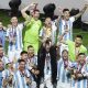 La selección de Argentina celebra el 18 de diciembre de 2022 la conquista del Mundial de Catar en la ciudad de Lusail. EFE/ Alberto Estevez