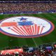 Lona especial en el campo del NRG Stadium de Houston en los prolegómenos del duelo de octavos de final del Mundial entre Canadá y Marruecos.EFE/EPA/CHRISTOPHER NEUNDORF